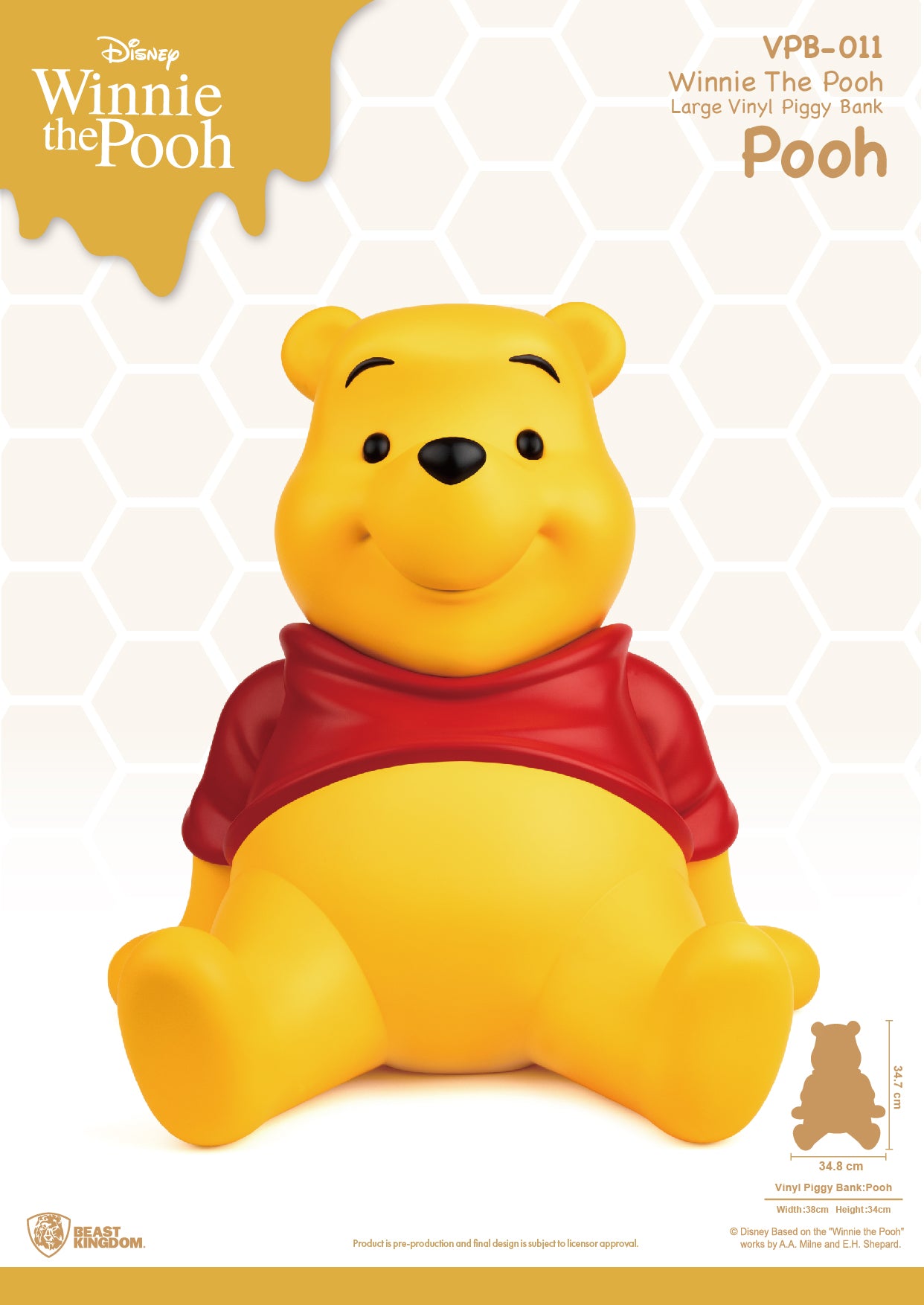 Beast Kingdom Large Vinyl Disney: Winnie The Pooh - Pooh Alcancia