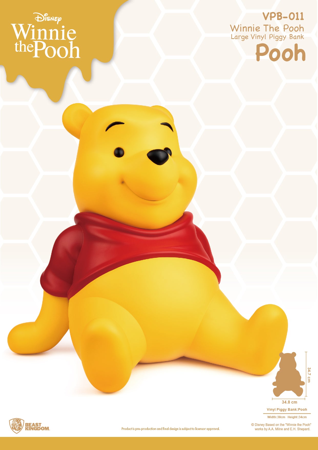 Beast Kingdom Large Vinyl Disney: Winnie The Pooh - Pooh Alcancia