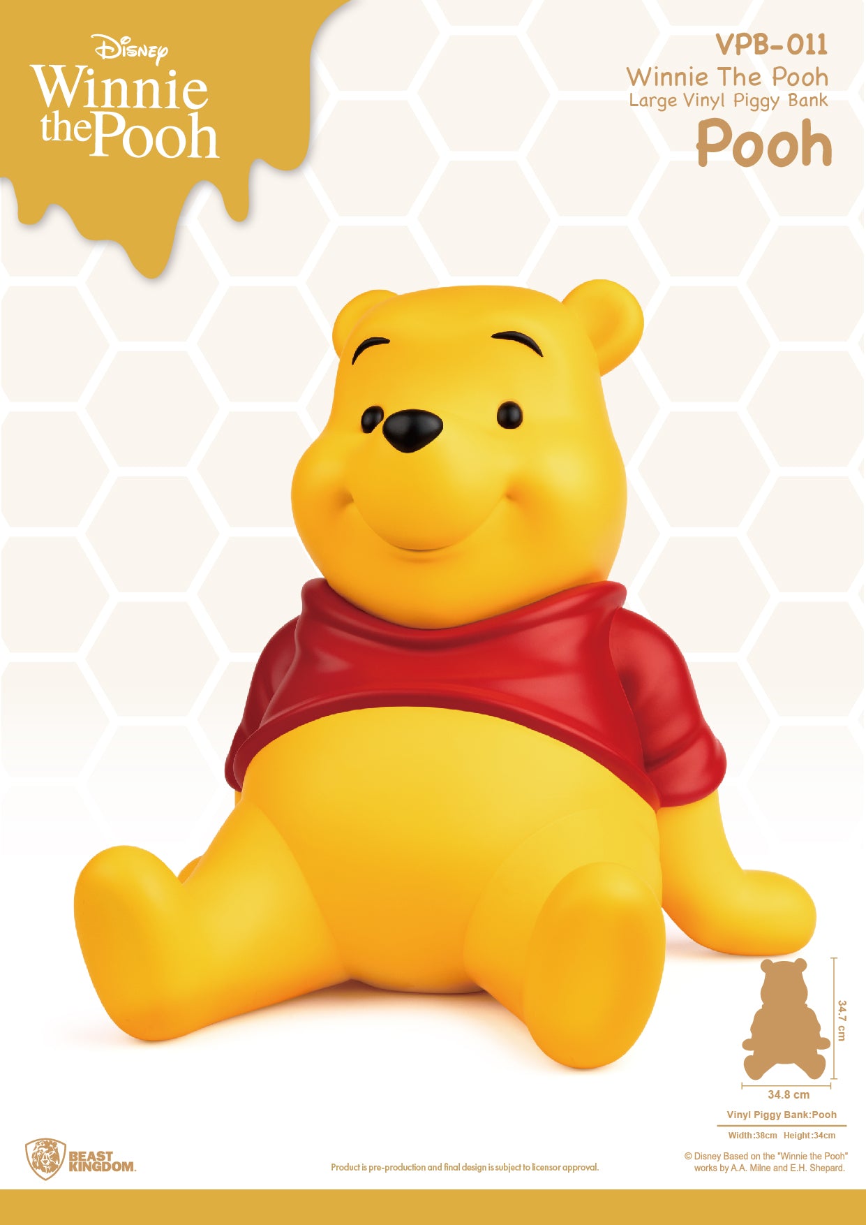 Beast Kingdom Large Vinyl Disney: Winnie The Pooh - Pooh Alcancia