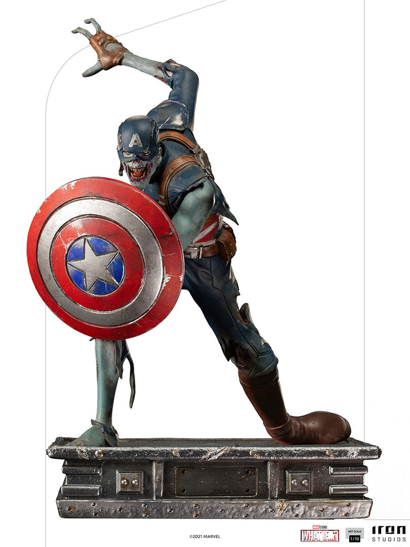 IRON Studios: Marvel What If - Capitan America Zombie Escala de Arte 1/10