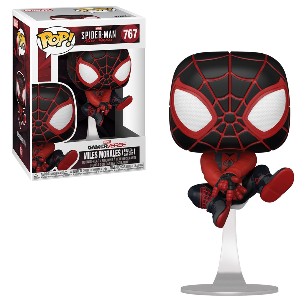 Funko Pop Games: Miles Morales Game - Miles Morales Traje Bodega Cat