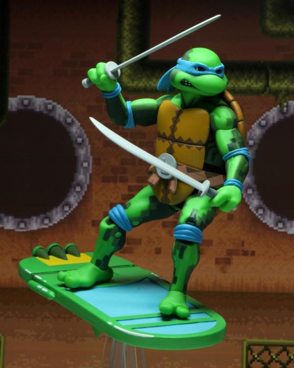 NECA Figura de Accion: TMNT Tortugas Ninja en el Tiempo - Leonardo de 7 Pulgadas