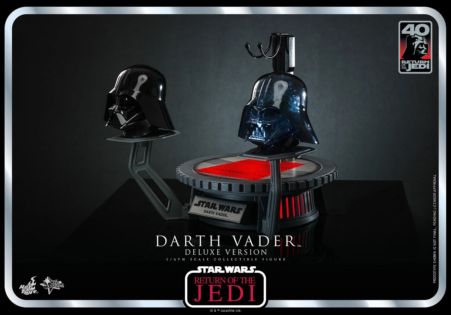 Hot Toys Star Wars: Return Of The Jedi 40 Aniversario - Darth Vader Deluxe Escala 1/6