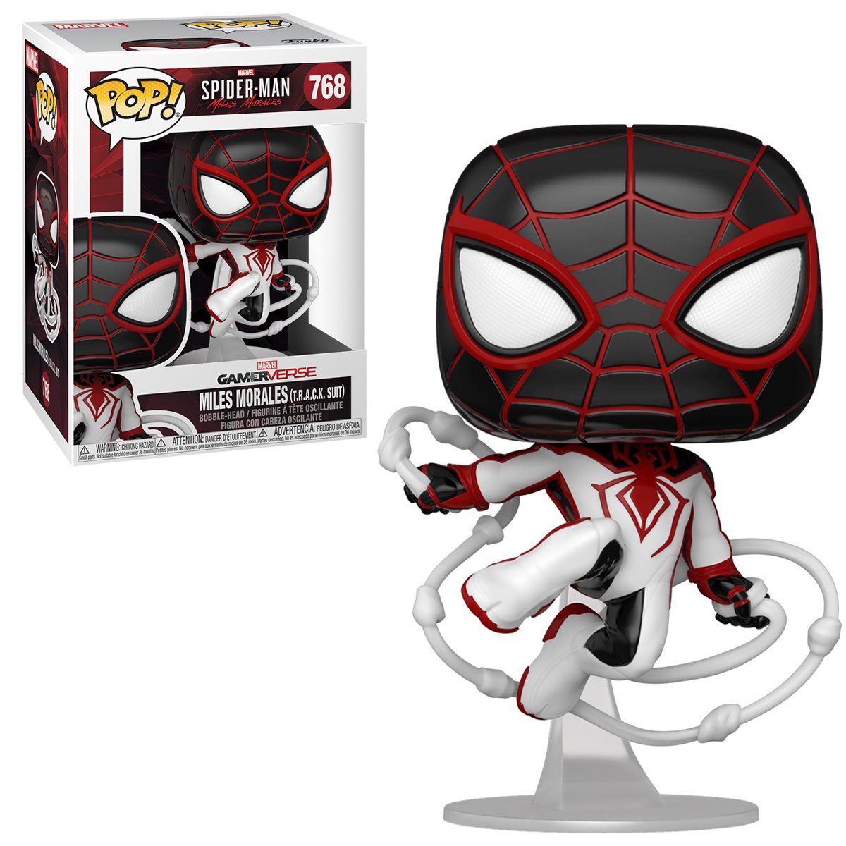 Funko Pop Games: Spiderman Miles Morales - Miles Morales Traje Blanco