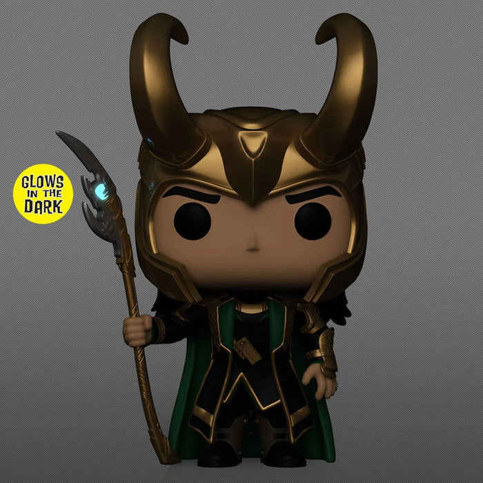 Funko Pop Marvel: Avengers - Loki con Cetro Glow Exclusivo