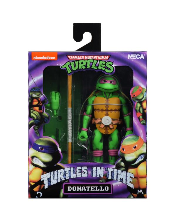 NECA Figura de Accion: TMNT Tortugas Ninja en el Tiempo - Donatello de 7 Pulgadas