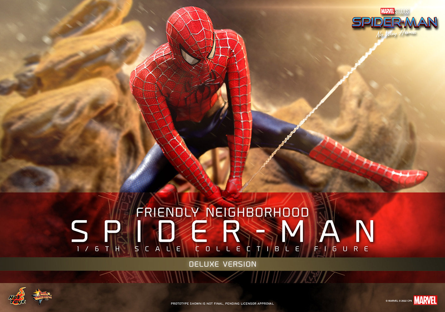 Hoy Toys Movie Masterpiece Series: Marvel Spiderman No Way Home - Tobey Maguire Deluxe Escala 1/6