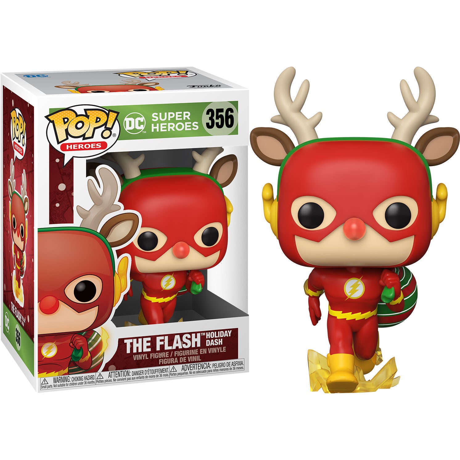 Funko Pop Heroes: DC Navidad - Flash Rodolfo el Reno