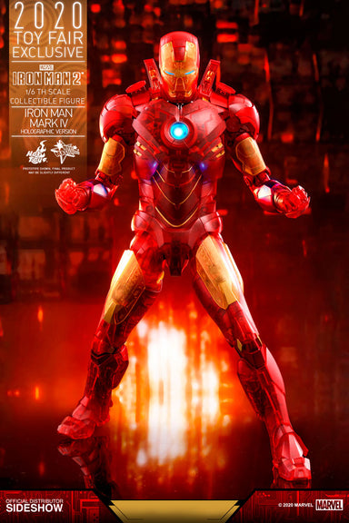 Hot Toys Movie Masterpiece Series: Marvel Iron Man - Mark IV Holographic Escala 1/6 Exclusivo