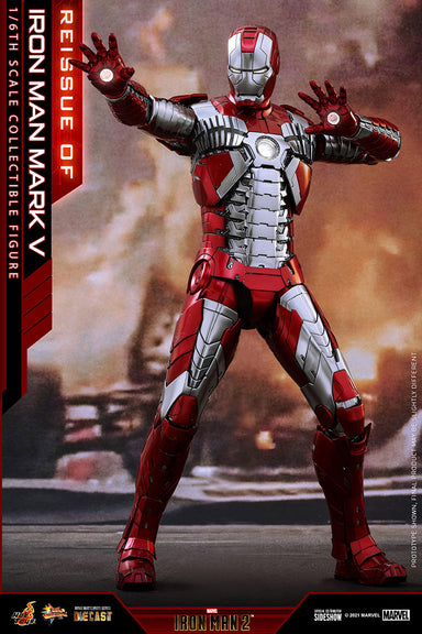 Hot Toys Movie Masterpiece Series Diecast: Marvel Iron Man 2 - Iron Man Mark V Escala 1/6