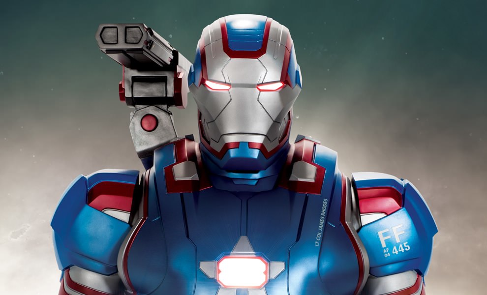 Beast Kingdom Life Size Marvel: Iron Man 3 - Iron Patriot Escala 1/1