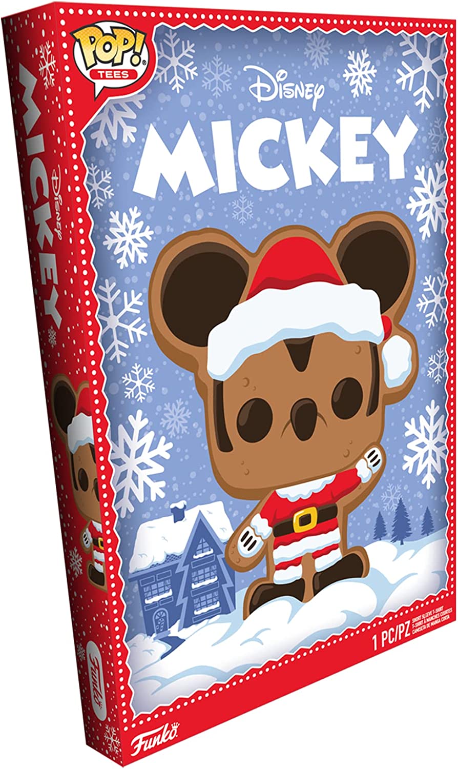 Funko Boxed Tee: Disney Navidad - Santa Mickey Playera Extra Chica