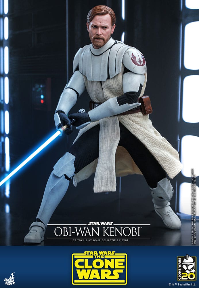 Hot Toys Television Masterpiece Series: Star Wars The Clone Wars - Obi Wan Kenobi Escala 1/6