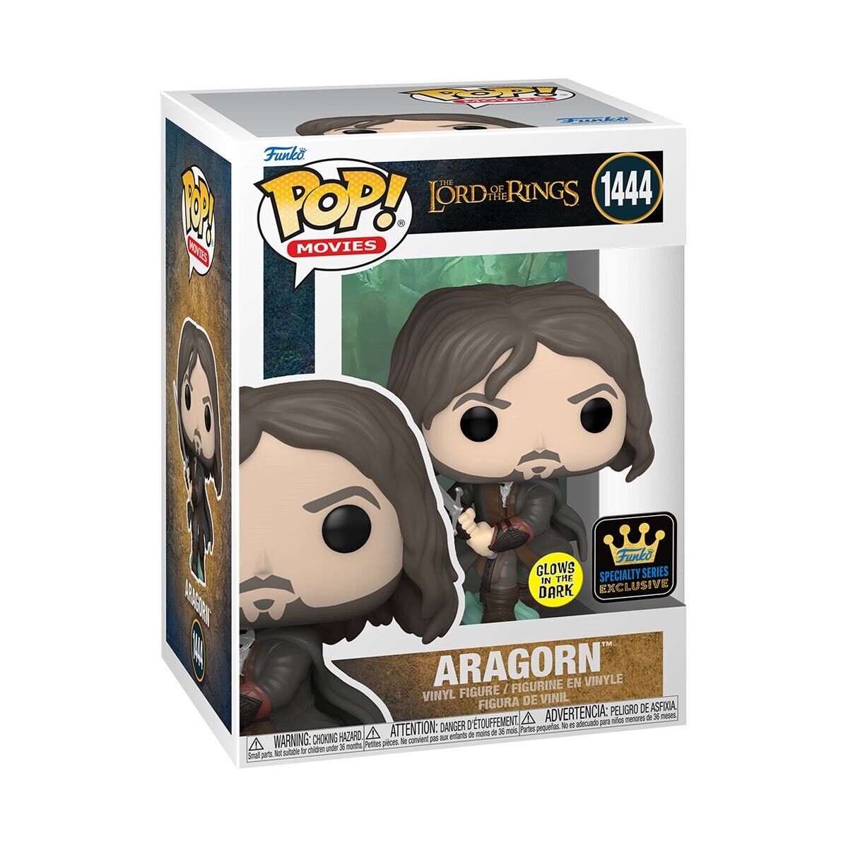 Funko Pop Movies: The Lord Of The Rings - Aragorn Ejercito De Los Muertos Specialty Series Glow