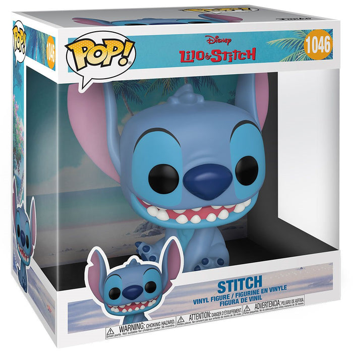 Funko Pop Jumbo: Lilo y Stitch - Stitch Jumbo de 10 Pulgadas