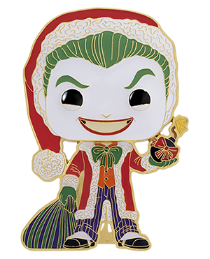 Funko Pop Pin: DC Navidad - Joker Esmaltado